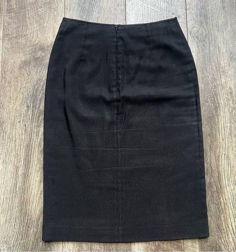 Versace Rare Vintage 1980’s Gianni  Black Pencil Skirt