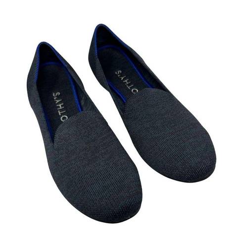 Rothy's Rothy’s The Loafer in Navy Heather Blue Slip-on Flat Rounded Toe Womens Size 9