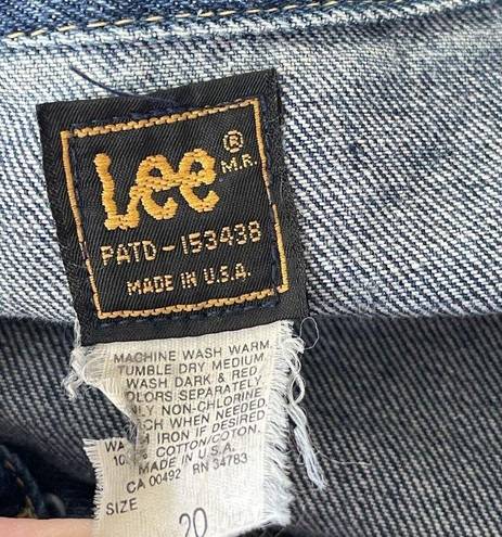 Lee Vintage  Riders SZ 20 Medium Denim Jean Trucker Jacket Button-Up Blue Womens