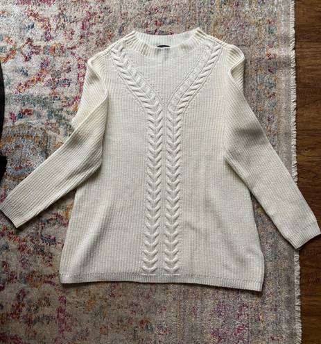 Talbots White Knitted Sweater