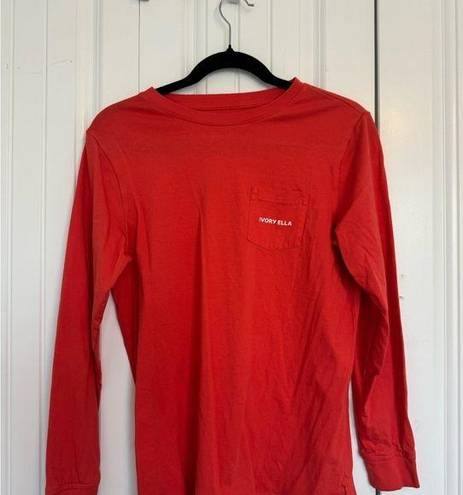 Ivory Ella  orange/red long sleeve