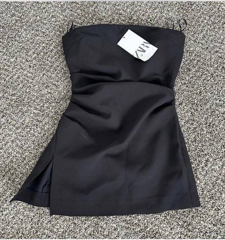 ZARA Black Strapless Top