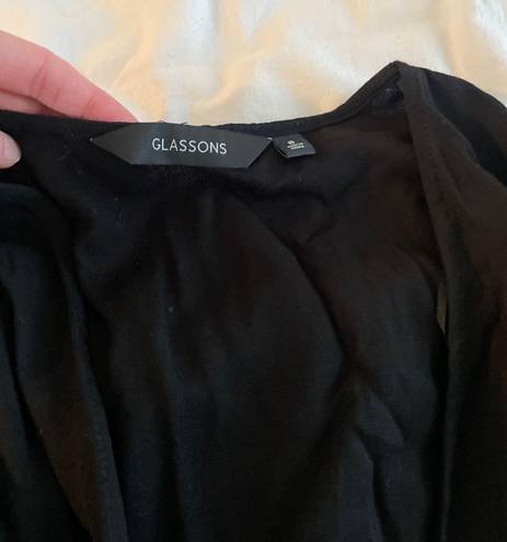 Glassons Black Tie Top