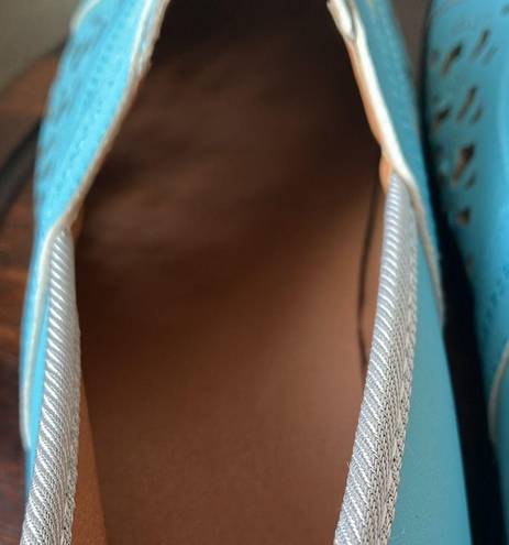 Dior J’A - Blue slip-on leather walking shoe- comfort~ size 41 (size 10)