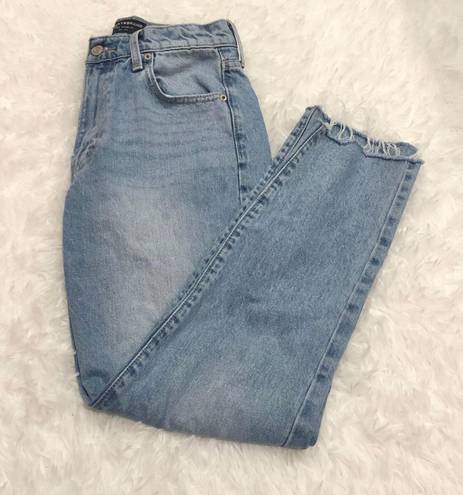 Lucky Brand Drew High Rise Raw Hem Mom Jeans 2/26