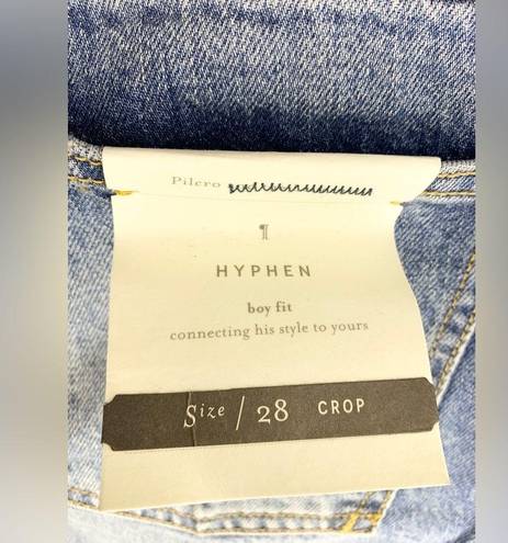 Pilcro and the Letterpress Anthropologie  Hyphen Boy Fit Fringe Crop Jeans 28