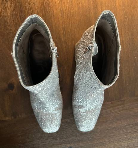 Sam Edelman Circus Glitter Ankle Booties, Size 9.5