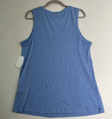 NYDJ  Comfort shirt Tank Top Size MEDIUM Sleeveless blue Pocket