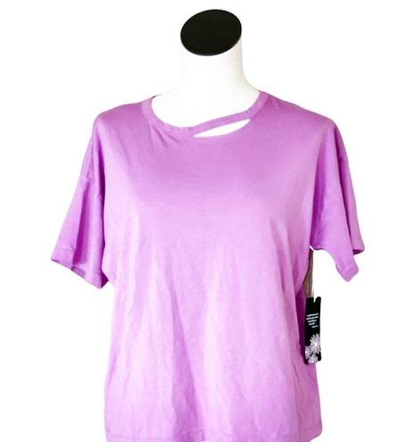 Rachel Zoe NWT  Lilac Cutout Short Sleeve Tee Top