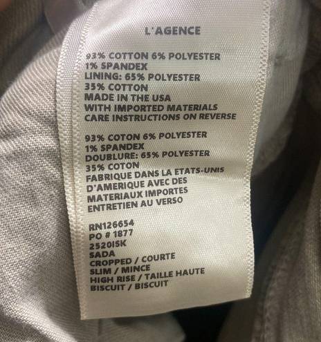 L'Agence NWT L’Agence Sada Cropped Jeans