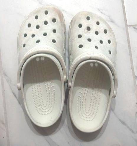 Crocs White  men’s five women’s seven