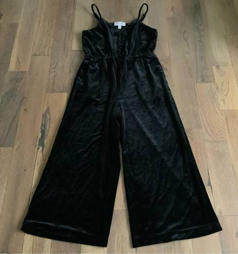 Popsugar Woman’s Velour Black Jumpsuit Size Medium