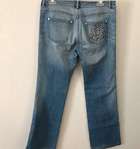 St. John  Jeans Straight Leg Mid Rise Med Wash