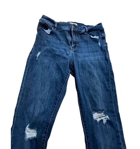 Juicy Couture  Dark Wash Distressed Denim Ankle Jeans Size 6