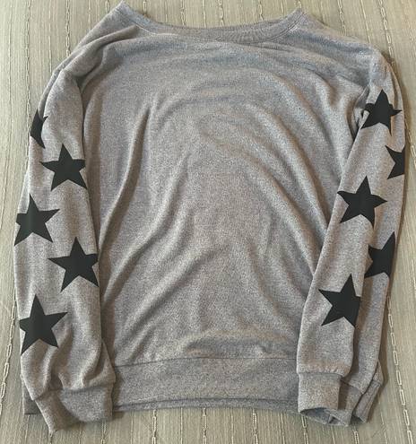 Blooming Jelly Gray Star Sweatshirt