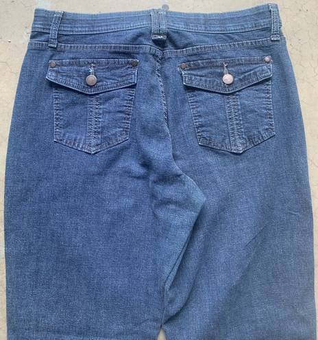 Lee Comfort Waistband Blue Denim Bootcut Stretchy Curvy Fit Jeans Size 10