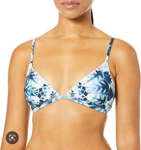 Rip Curl Blue and white patterned tie dye bikini top never worn 