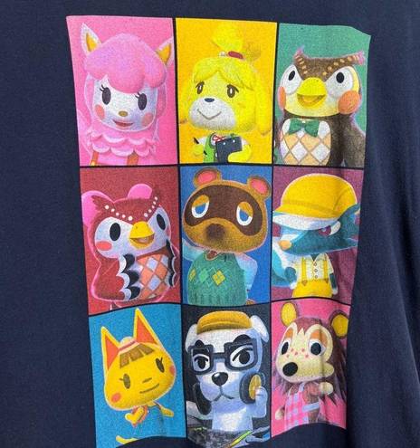 Nintendo  Animal Crossing T Shirt Women’s No Size Tag Approx Medium Dark Blue