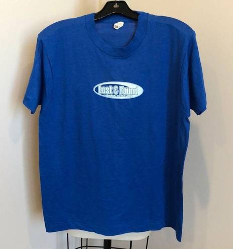 Krass&co Lost & Found Drama  VTG Screen Stars Blue Graphic T-shirt