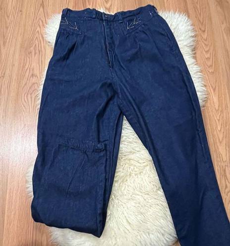 Krass&co Vintage 80’s C.C &  Super High Waist Embellished Jeans 9/10