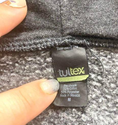 Tultex  Black Full Zip Drawstring Hooded Jacket