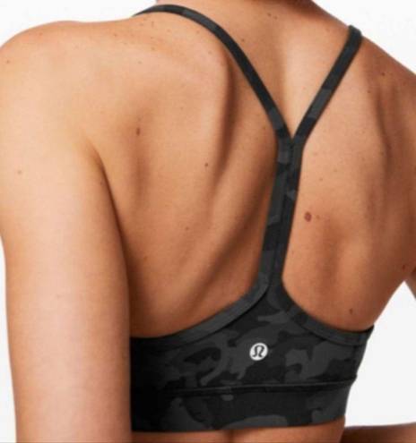 Lululemon  Flow Y Bra *Nulu Incognito Camo Multi Grey (First Release) 12 *no pads