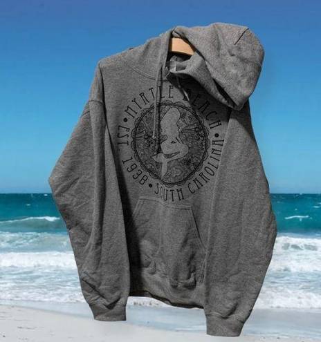 Gildan Myrtle Beach Grey  Hoodie Size S