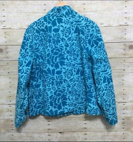 Coldwater Creek  floral denim jacket size XL