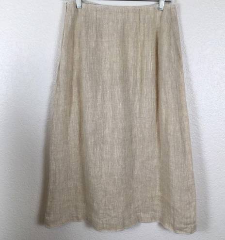 Harvé Benard Harve Bernard 100% linen skirt 8