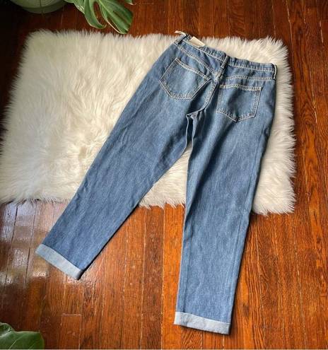 Universal Threads Boyfriend Patched Jeans Tapered Leg 100% Cotton NWT