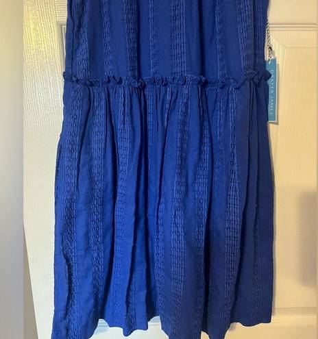 Draper James NWT  RSVP Blue Cotton Textured Dress size XS