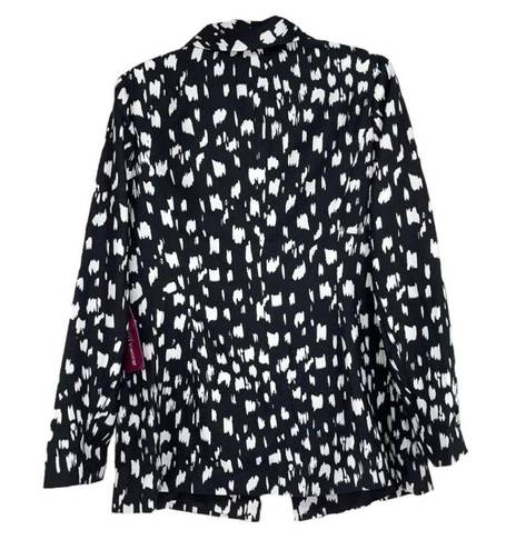 Jessica London  BLACK WITH WHITE COW PRINT SPECKLES 12W TALL
