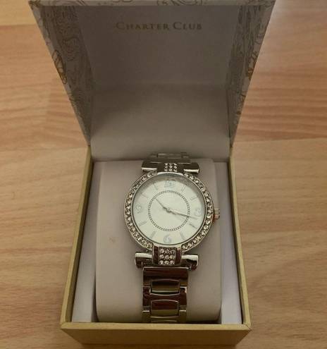 Charter Club  bigger watch silver