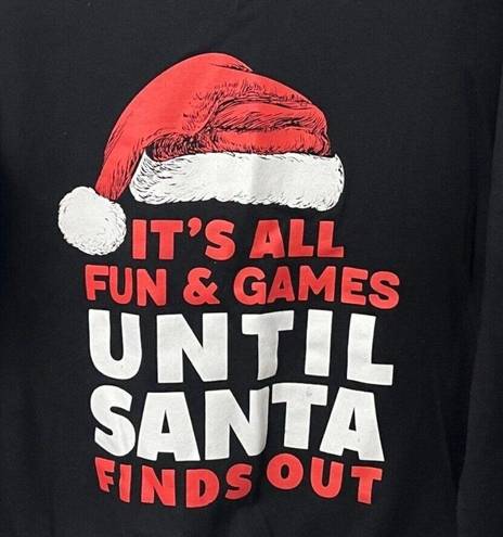 Wound Up Christmas Sweater Junior 11-13 Its All Fun Games Until Santa Find Out 