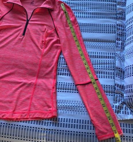 Z By Zella EUC  Pink/Coral Quarter Zip Workout Jacket, Size XS