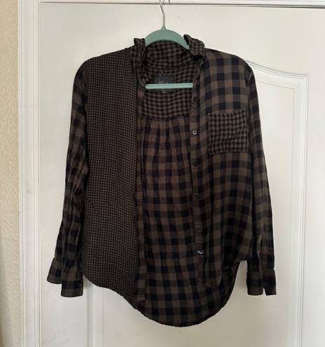 Rails Button Down Checkered Flannel