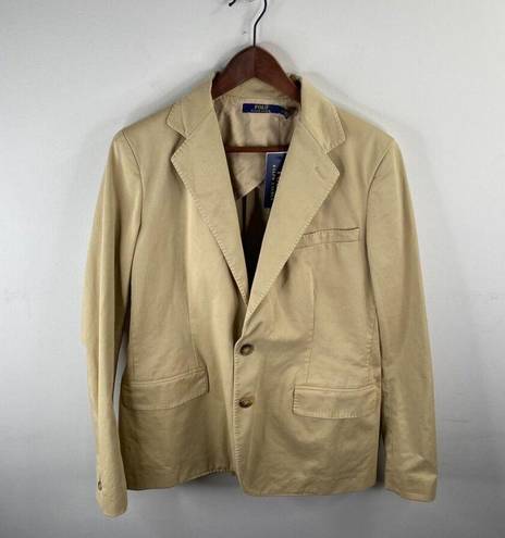 Polo  Ralph Lauren Khaki Mckenzie Twill Blazer Sports Jacket Size 6