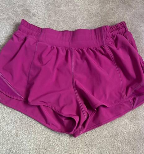 Lululemon Ripened Raspberry 2.5 Inch Hotty Hot Shorts