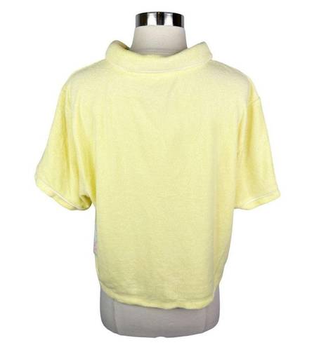 Juicy Couture Forever 21 x  Plus Yellow Terry Cloth Polo Shirt