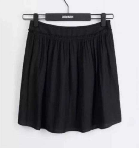 Zadig & Voltaire  Juck Crepe Raw Edges Mini Skirt