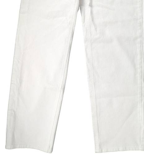 Good American  Boyfriend High Rise Mom Jean White Denim Jeans - Women's Size 6