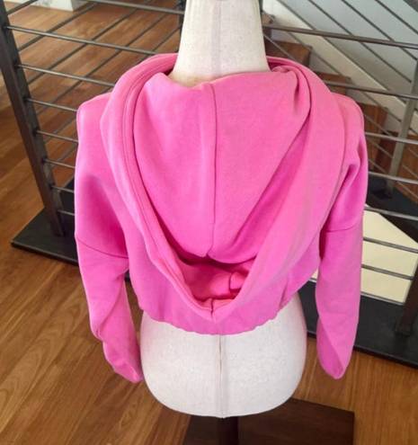 Naked Wardrobe  French Terry Hoodie in Bubblegum Pink