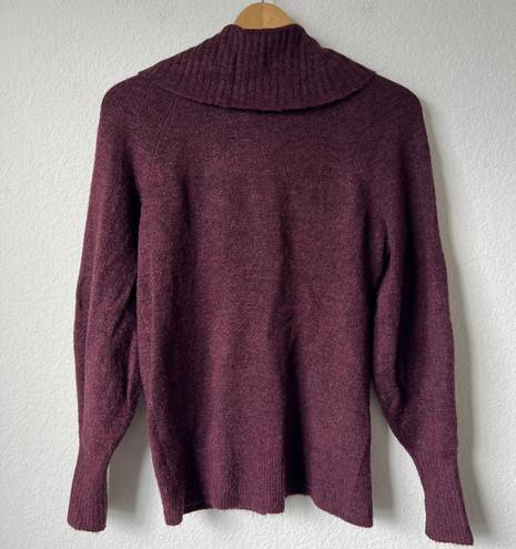 Banana Republic Purple Cowl Neck Sweater