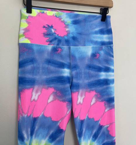 Beach Riot - Ayla Ribbed Blue Tie Dye Leggings