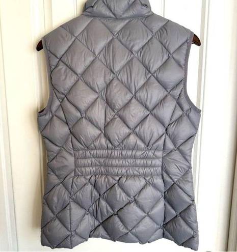 BCBGeneration  gray/pink zippered puffer vest women medium