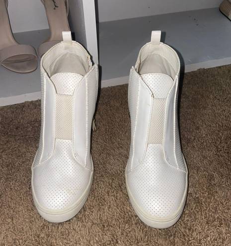 MIA White Heeled Sneakers 