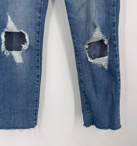 Levi Strauss & CO. Women's 724 High Rise Straight Ripped Jeans Pocket Denim Size