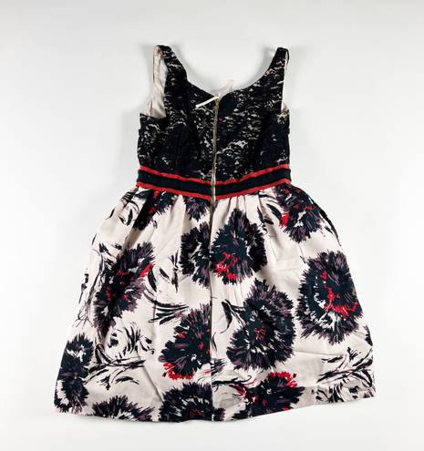 Peter Som  x Made In Kind Anthropologie Brushed Blossom Floral Sequin Dress 12