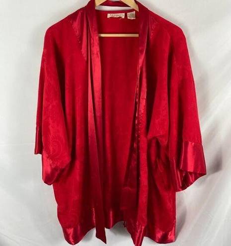 Victoria's Secret  Gold Label Vintage 90s Red Wrap Robe Size OS