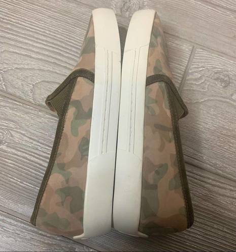 Joie  Huxley leather camo slip on sneakers